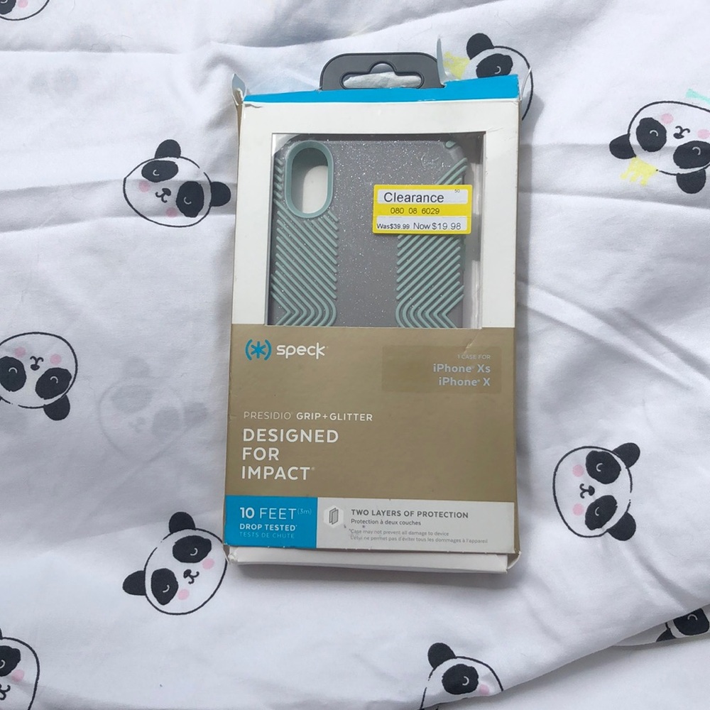 Speck iPhone XS or X glitter case